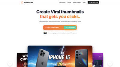 GoThumbnails - AI tool for Content Creation