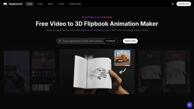Flipbook3D - AI tool for Content Creation