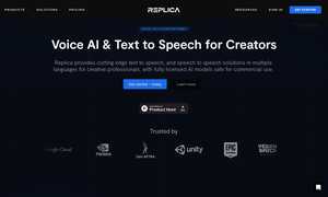 Replica Studios Website
