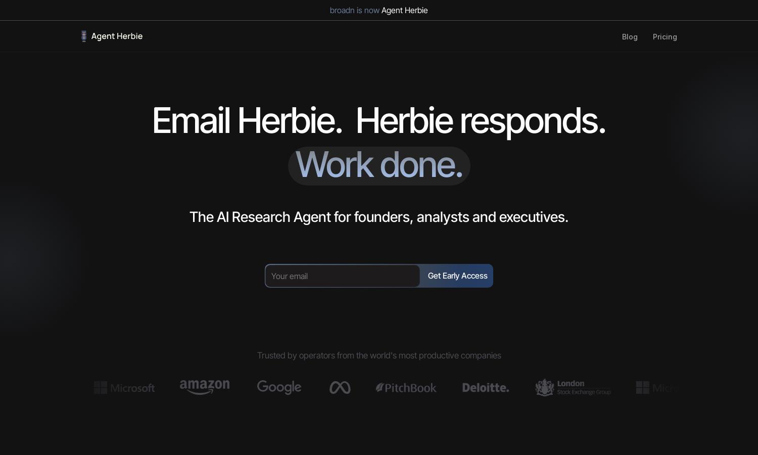 Agent Herbie Website