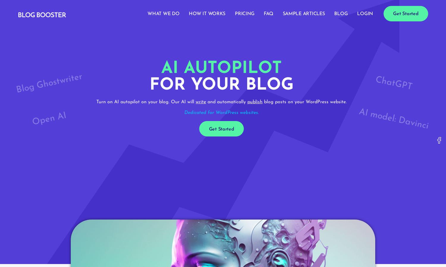 BLOGBOOSTER.ai Website