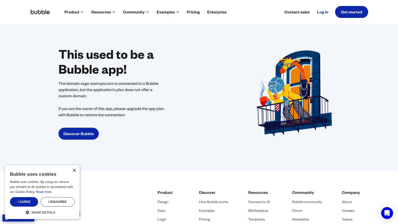 Sage Startups application interface and features