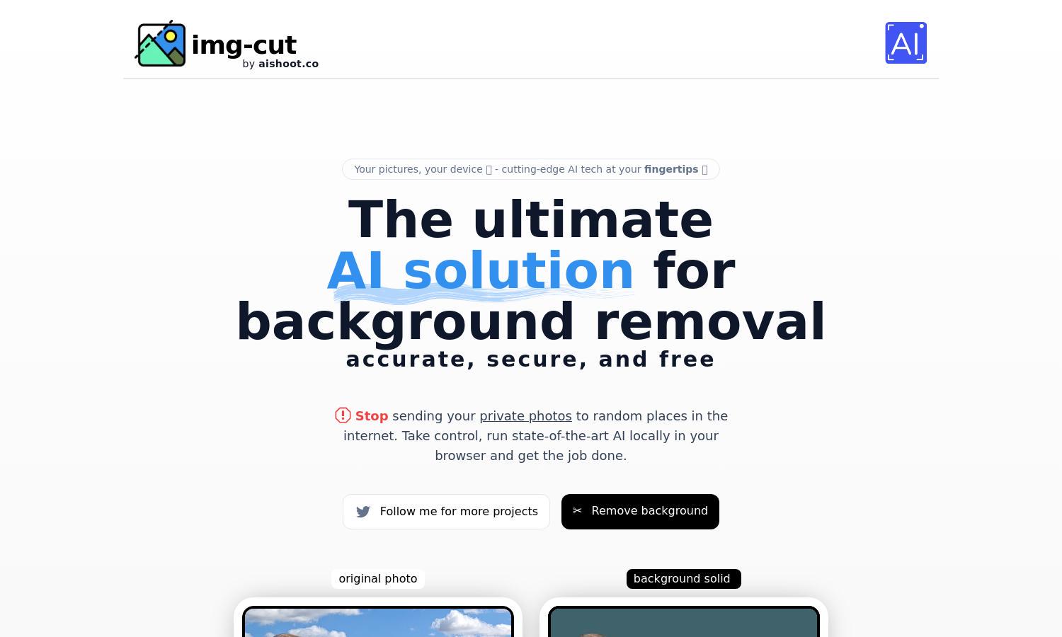 Img-Cut Website