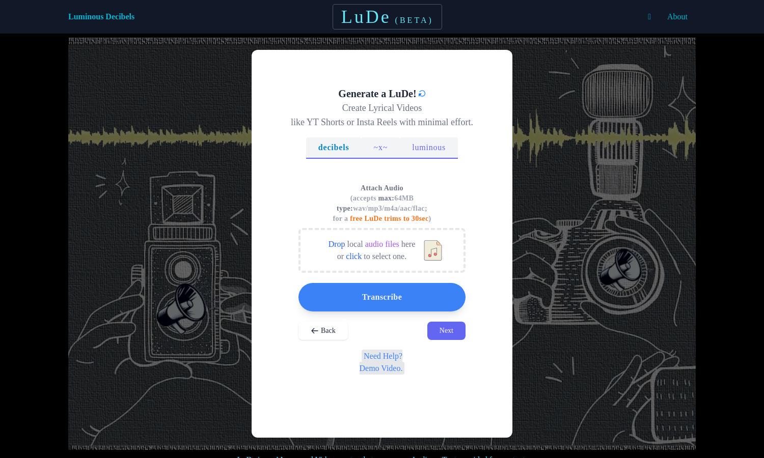 LuDe BETA Website