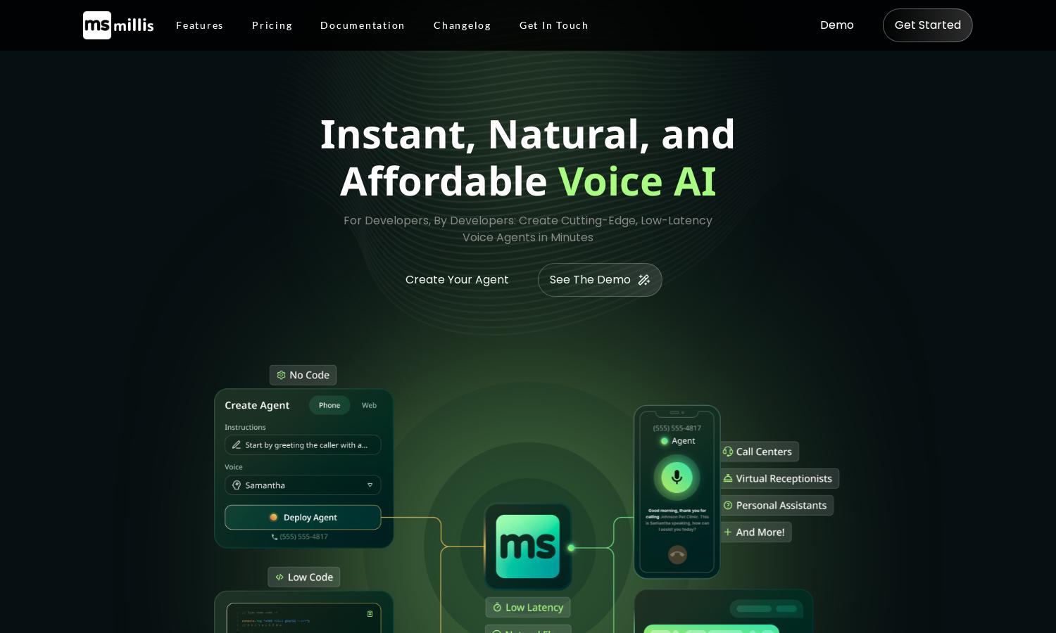 Millis AI Website