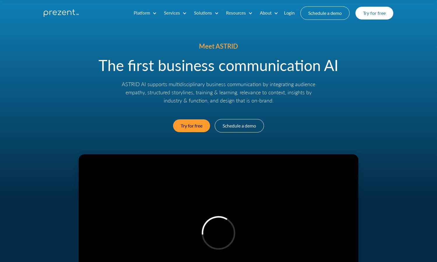 Prezent AI Website