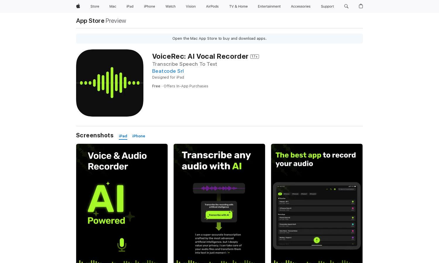 VoiceRec: AI Vocal Recorder Website