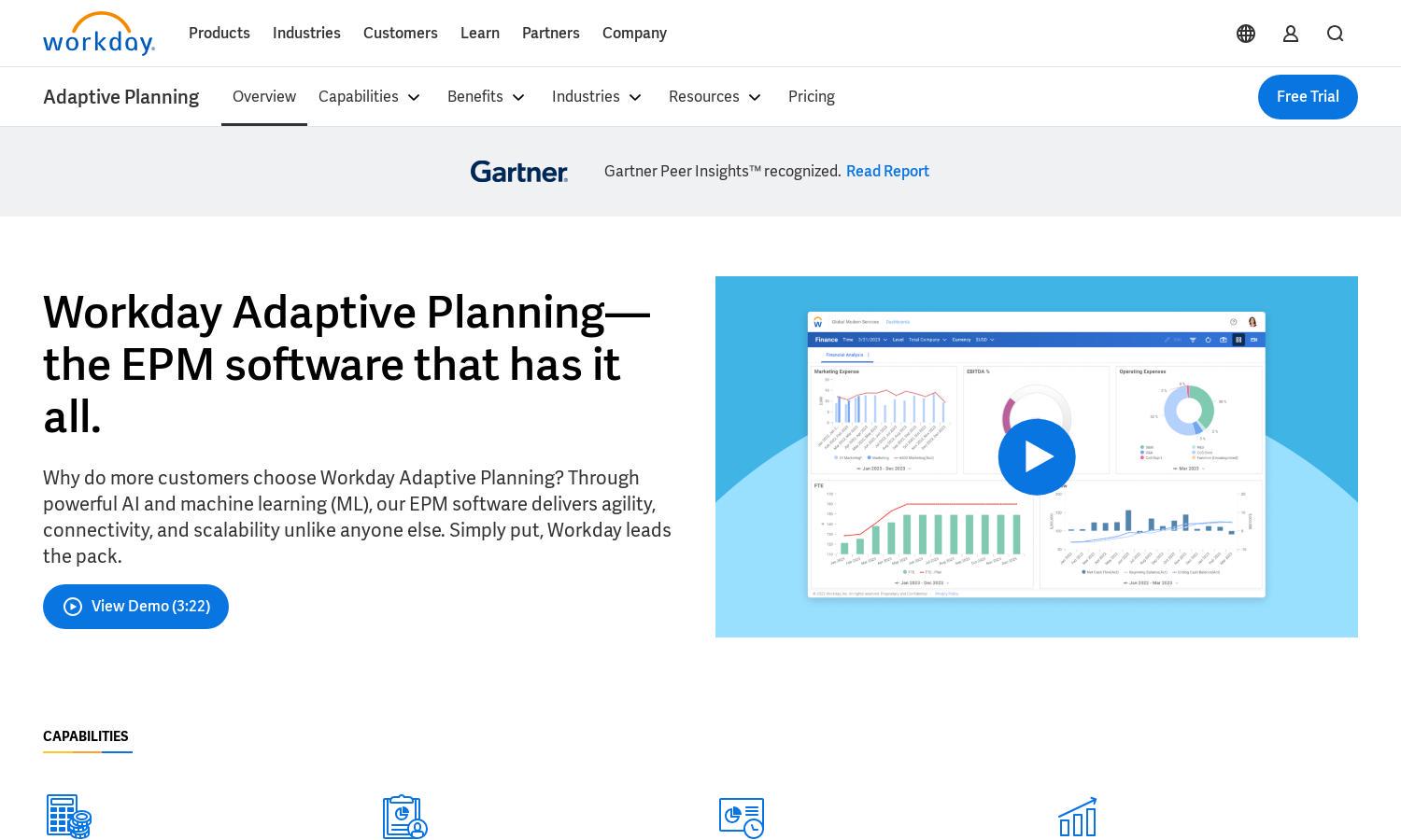 Workday Adaptive Planning Website