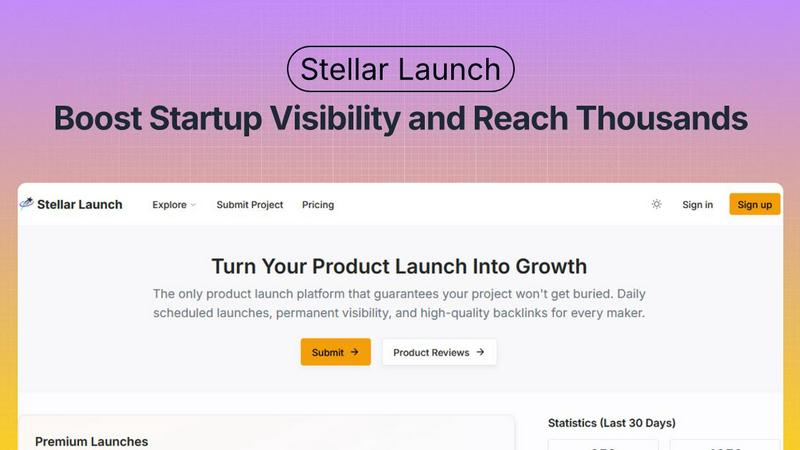 Stellar Launch application interface and features